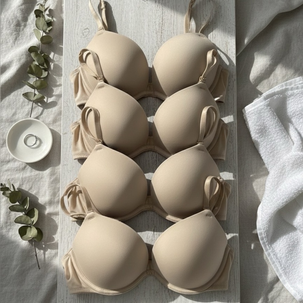 PINK Victoria's Secret Beige Push-Up Bra Collection
